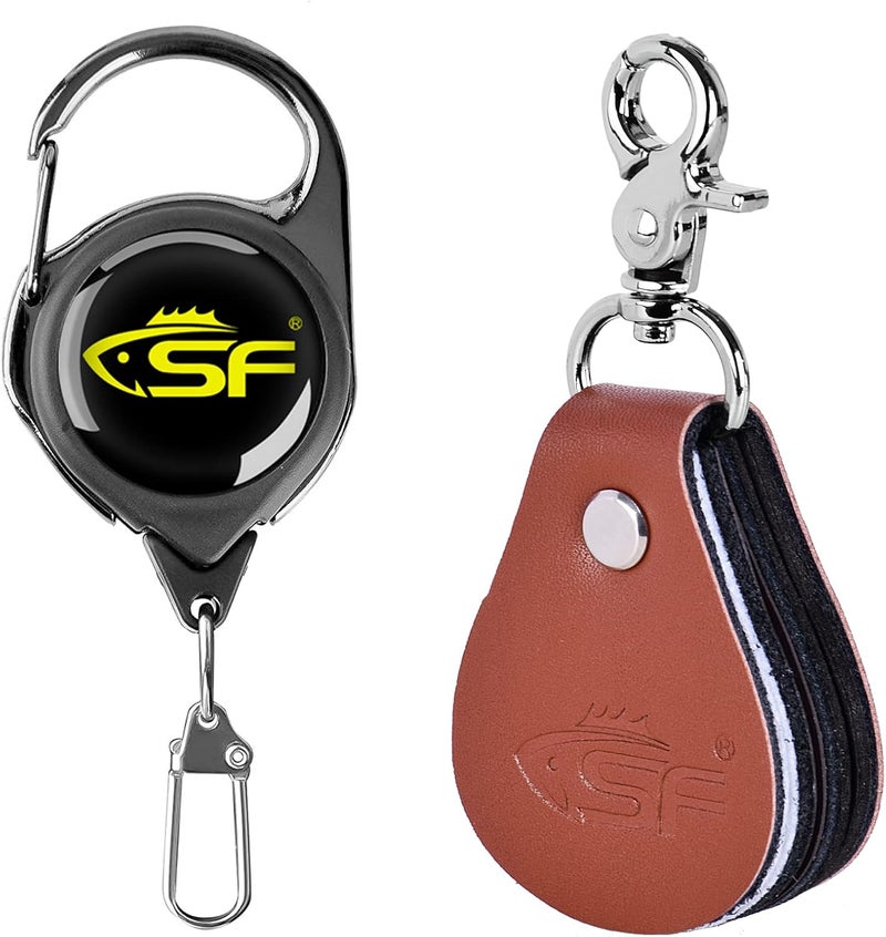 sf. 3 in 1 Fly Fishing Fly line Leader Straightener and Line Cleaner with Zinger Retractor - Image 1